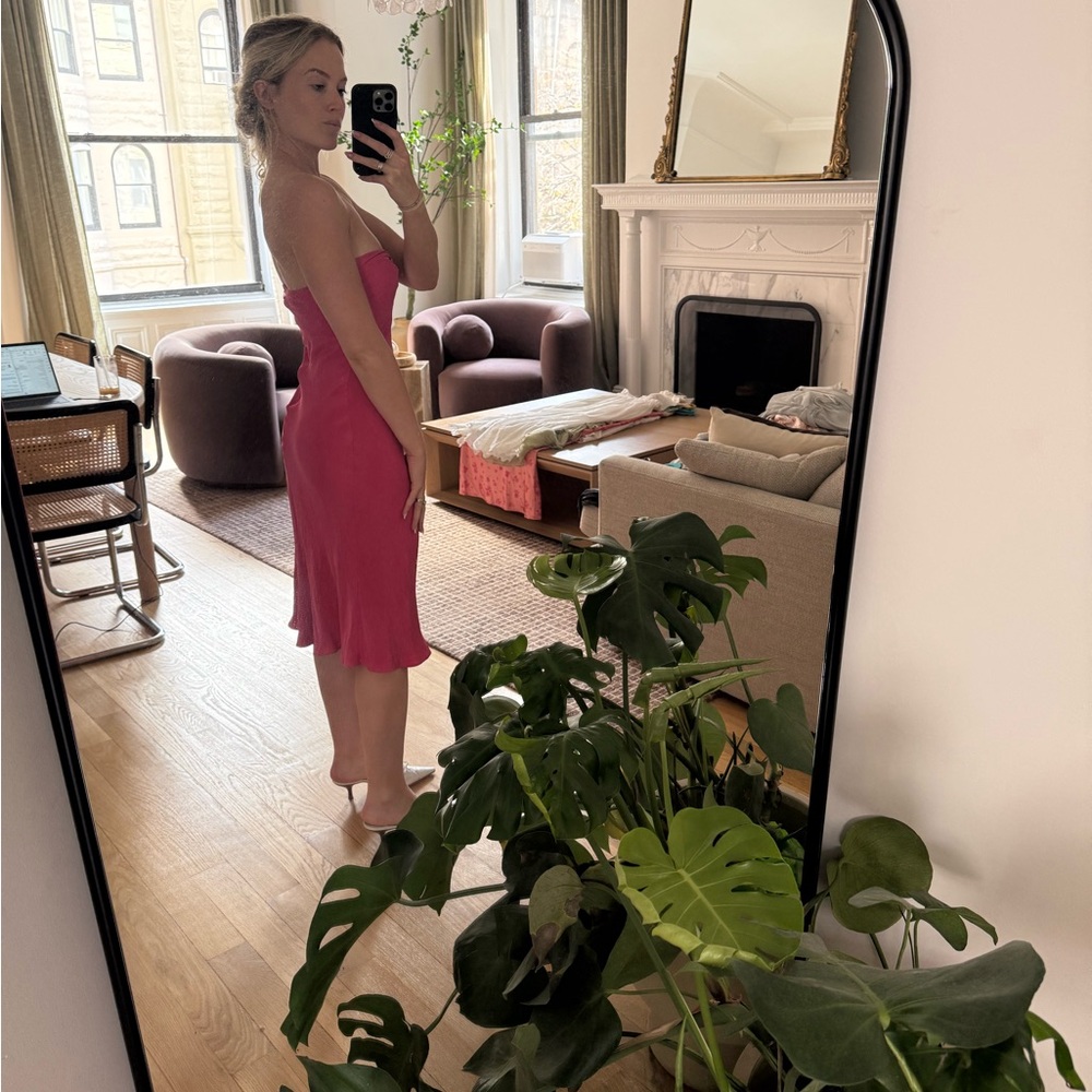 Ralph Lauren 100% Silk Vibrant Pink Dress